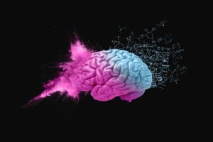 Creative,Pink,Blue,Brain, ,Creative,And,Mathematical,Mindset.,Explosion